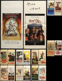 6m262 LOT OF 20 FORMERLY FOLDED ITALIAN LOCANDINAS 1960s great images from a variety of movies!