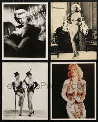 6m319 LOT OF 4 MARILYN MONROE 8X10 REPRO PHOTOS 1980s portraits of the legendary sex symbol!