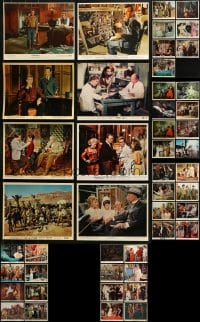 6m201 LOT OF 55 COLOR 8X10 STILLS 1960s great scenes from a variety of different movies!