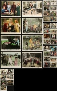 6m212 LOT OF 39 COLOR 8X10 STILLS 1950s great scenes from a variety of different movies!