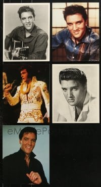 6m238 LOT OF 5 ELVIS PRESLEY 8x10 POSTCARDS 1990s-2000s portraits of the King of Rock 'n' Roll!
