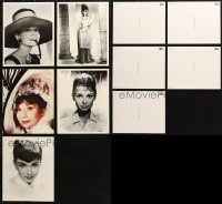 6m239 LOT OF 5 AUDREY HEPBURN 8x10 POSTCARDS 2000s great portraits of the beautiful leading lady!