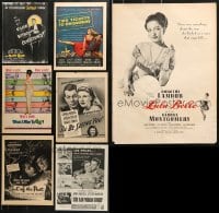 6m095 LOT OF 7 MAGAZINE ADS 1940s-1960s great advertising for a variety of different movies!