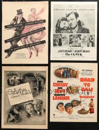 6m098 LOT OF 4 MAGAZINE ADS 1940s-1950s great advertising for a variety of different movies!