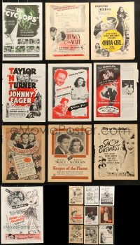 6m082 LOT OF 19 MAGAZINE ADS 1940s great advertising for a variety of different movies!