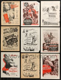 6m091 LOT OF 11 MAGAZINE ADS 1940s great advertising for a variety of different movies!