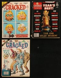 6m077 LOT OF 3 CRACKED MAGAZINES 1988 filled with great images & articles!