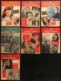6m070 LOT OF 7 FAMILY CIRCLE MAGAZINES 1940-1941 filled with great images & articles!
