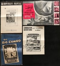 6m106 LOT OF 3 CUT PRESSBOOKS AND 1 UNCUT SUPPLEMENT 1950s-1960s Marnie, Big Combo & more!