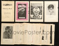6m222 LOT OF 31 1927 FILM DAILY YEARBOOK LOOSE PAGES 1927 great images & articles!