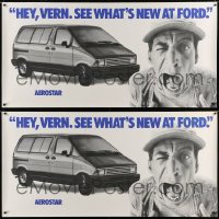 6m113 LOT OF 3 UNFOLDED ERNEST P. WORRELL FORD ADVERTISING POSTERS 1980s hey, Vern, see what's new!