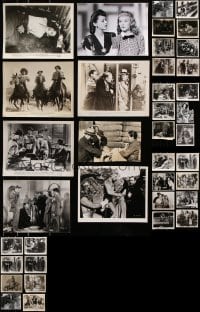 6m213 LOT OF 38 SERIAL 8X10 STILLS 1940s-1950s great scenes from a variety of different movies!