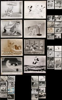 6m209 LOT OF 50 DISNEY ANIMATION 8X10 STILLS 1940s-1960s great scenes from a variety of cartoons!