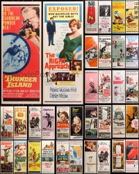 6m260 LOT OF 46 UNFOLDED INSERTS 1960s great images from a variety of different movies!