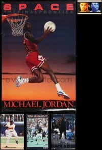 6m323 LOT OF 5 UNFOLDED SPORTS COMMERCIAL POSTERS 1980s-1990s Michael Jordan, Bo Jackson & more!