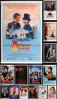 6m375 LOT OF 17 UNFOLDED SINGLE-SIDED MOSTLY 27X41 ONE-SHEETS 1980s cool movie images!