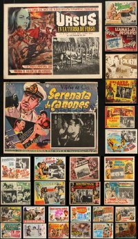 6m249 LOT OF 31 MEXICAN LOBBY CARDS 1960s-1970s great scenes from a variety of different movies!