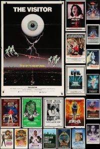 6m051 LOT OF 22 FOLDED ONE-SHEETS 1970s-1980s great images from a variety of different movies!