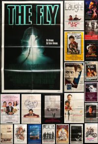 6m027 LOT OF 55 FOLDED ONE-SHEETS 1980s great images from a variety of different movies!