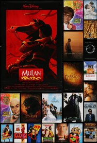 6m337 LOT OF 25 UNFOLDED DOUBLE-SIDED MOSTLY 27X40 ONE-SHEETS 1990s-2010s cool movie images!