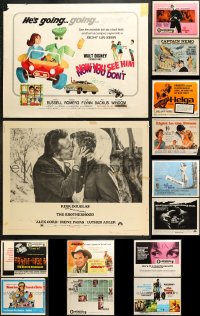 6m300 LOT OF 15 MOSTLY UNFOLDED HALF-SHEETS 1960s-1970s images from a variety of different movies!