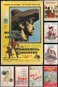 6m115 LOT OF 9 40X60S 1960s-1970s great images from a variety of different movies!