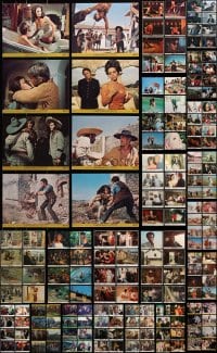 6m134 LOT OF 280 MINI LOBBY CARDS 1960s-1980s great scenes from a variety of different movies!