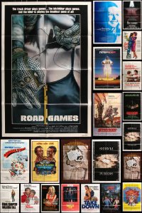 6m042 LOT OF 34 FOLDED ONE-SHEETS 1970s-1980s great images from a vareity of different movies!