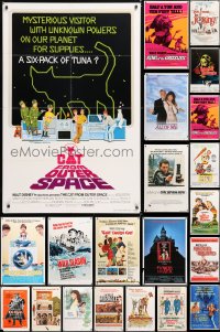 6m046 LOT OF 28 FOLDED ONE-SHEETS 1970s a variety of movies, includes lots of Disney titles!