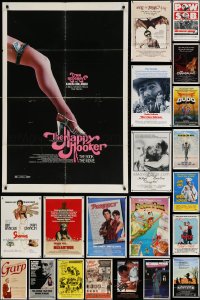 6m031 LOT OF 51 FOLDED ONE-SHEETS 1960s-1980s great images from a variety of different movies!