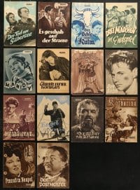 6m226 LOT OF 14 EAST GERMAN PROGRAMS 1950s great images from a variety of different movies!