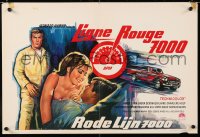 6p194 RED LINE 7000 Belgian 1965 Howard Hawks, James Caan, car racing art, meet the speed breed!