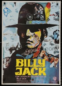 6p755 BILLY JACK French 22x31 1971 Tom Laughlin, Delores Taylor, great different Ermanno Iaia art!