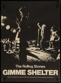 6p791 GIMME SHELTER French 23x31 1971 Rolling Stones out of control rock & roll concert!