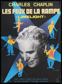 6p813 LIMELIGHT French 23x31 R1970s Charlie Chaplin art & close-up by Kouper & Boumendil