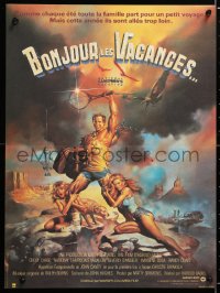 6p952 NATIONAL LAMPOON'S VACATION French 15x21 1983 Chevy Chase, Brinkley & D'Angelo by Vallejo!