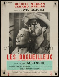 6p961 PROUD & THE BEAUTIFUL French 20x26 1953 Yves Allegret's Les Orgueilleux, Michele Morgan!