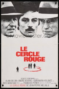 6p965 RED CIRCLE French 15x23 1970 Jean-Pierre Melville's Le Cercle Rouge, Alain Delon!