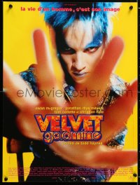 6p992 VELVET GOLDMINE French 16x21 1998 close-up of glam rocker Jonathan Rhys Meyers!