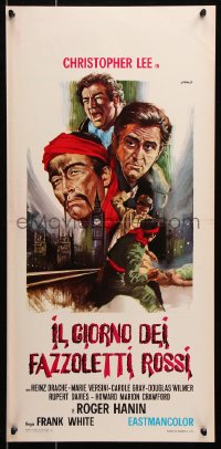 6p655 BRIDES OF FU MANCHU Italian locandina 1970 Asian villain Christopher Lee, Franco Picchioni!
