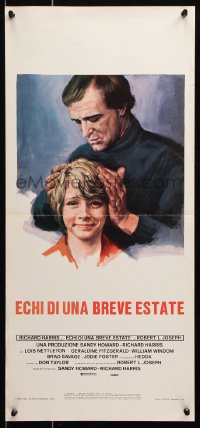 6p671 ECHOES OF A SUMMER Italian locandina 1976 art young dying Jodie Foster and Richard Harris!