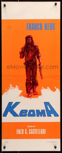 6p686 KEOMA Italian locandina 1976 Enzo Castellari directed western, Franco Nero w/shotgun!