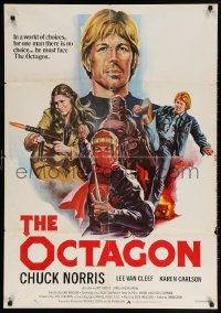 6p156 OCTAGON Lebanese 1980 Chuck Norris is the only man who can stop the unholy masters of terror!