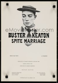 6p028 SPITE MARRIAGE Swiss R1974 great image of stone-faced Buster Keaton!