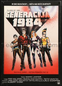 6p409 CLASS OF 1984 Yugoslavian 19x27 1983 bad punk teens, we are the future & nothing can stop us!