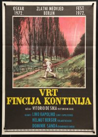6p424 GARDEN OF THE FINZI-CONTINIS Yugoslavian 20x28 1972 Il Giardino del Finzi-Contini, De Sica