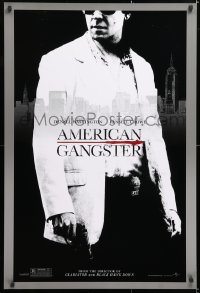 6r514 AMERICAN GANGSTER teaser 1sh 2007 close-up of Russell Crowe, Ridley Scott directed!
