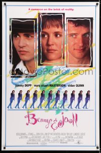 6r548 BENNY & JOON 1sh 1993 Johnny Depp, Mary Stuart Masterson, Quinn, romance on the brink!