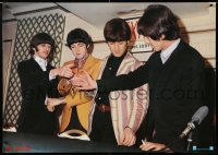 6r224 BEATLES 24x33 Japanese commercial poster 1970s John, Paul, George & Ringo, shaking hands!