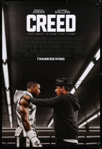6r588 CREED advance DS 1sh 2015 image of Sylvester Stallone as Rocky Balboa with Michael Jordan!